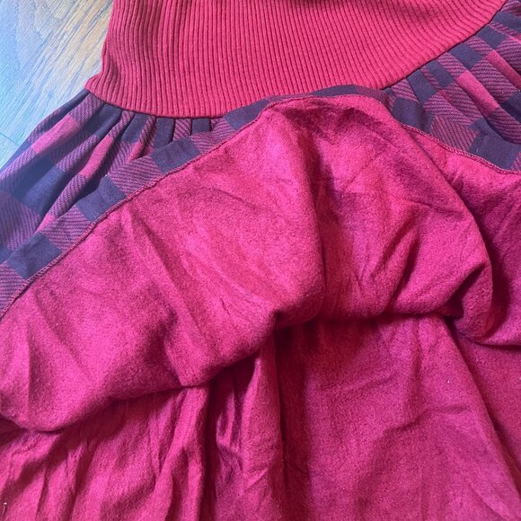 Vintage Norma Kamali 80's Plaid Women's Short Skirt Size Medium Knit Material - Picture 5 of 10